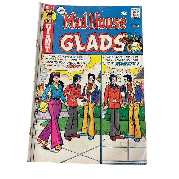Archie Series The Mad House Glads Giant #92 Mar 1974 Comics Humor Bagged Boarded - Picture 1 of 6